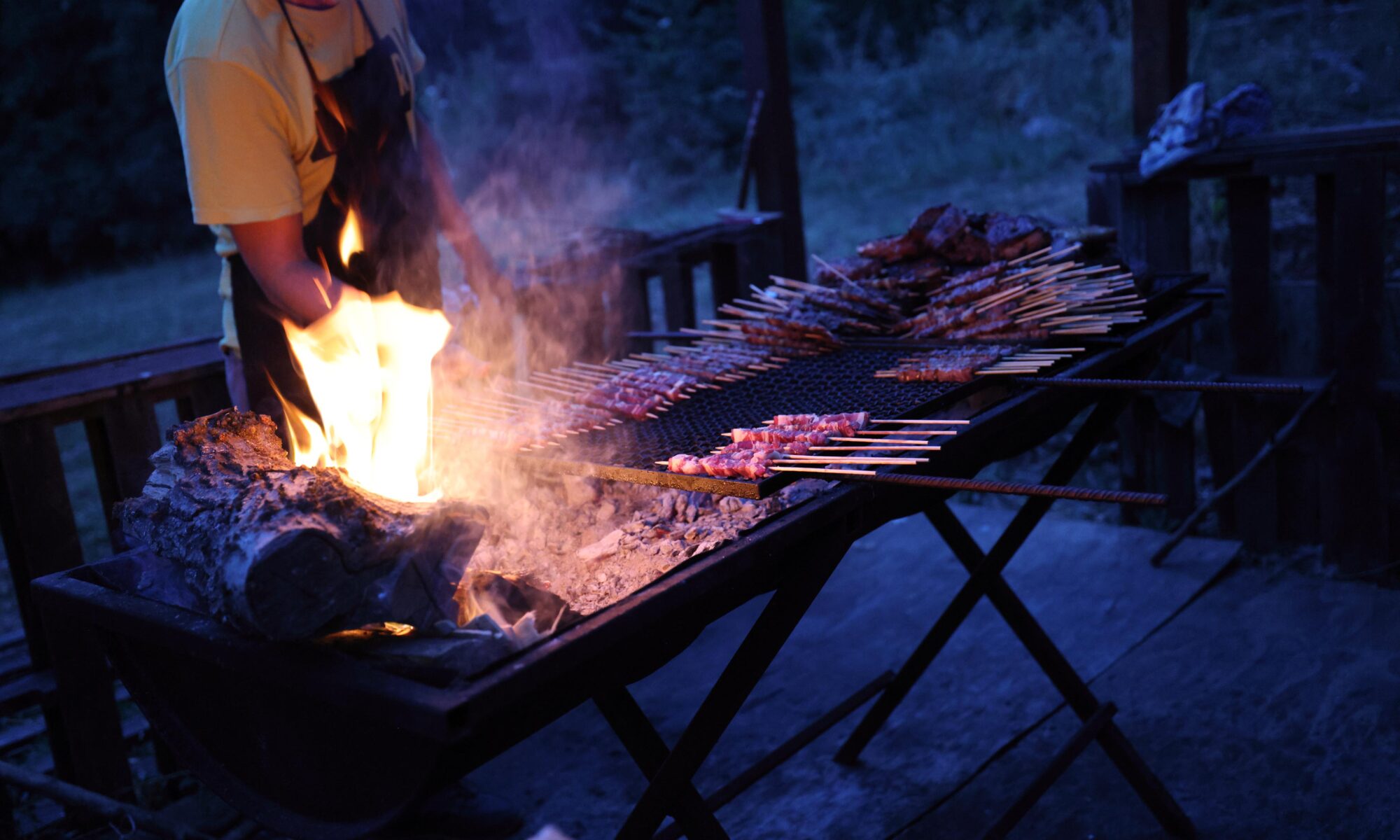 Area barbecue notturna