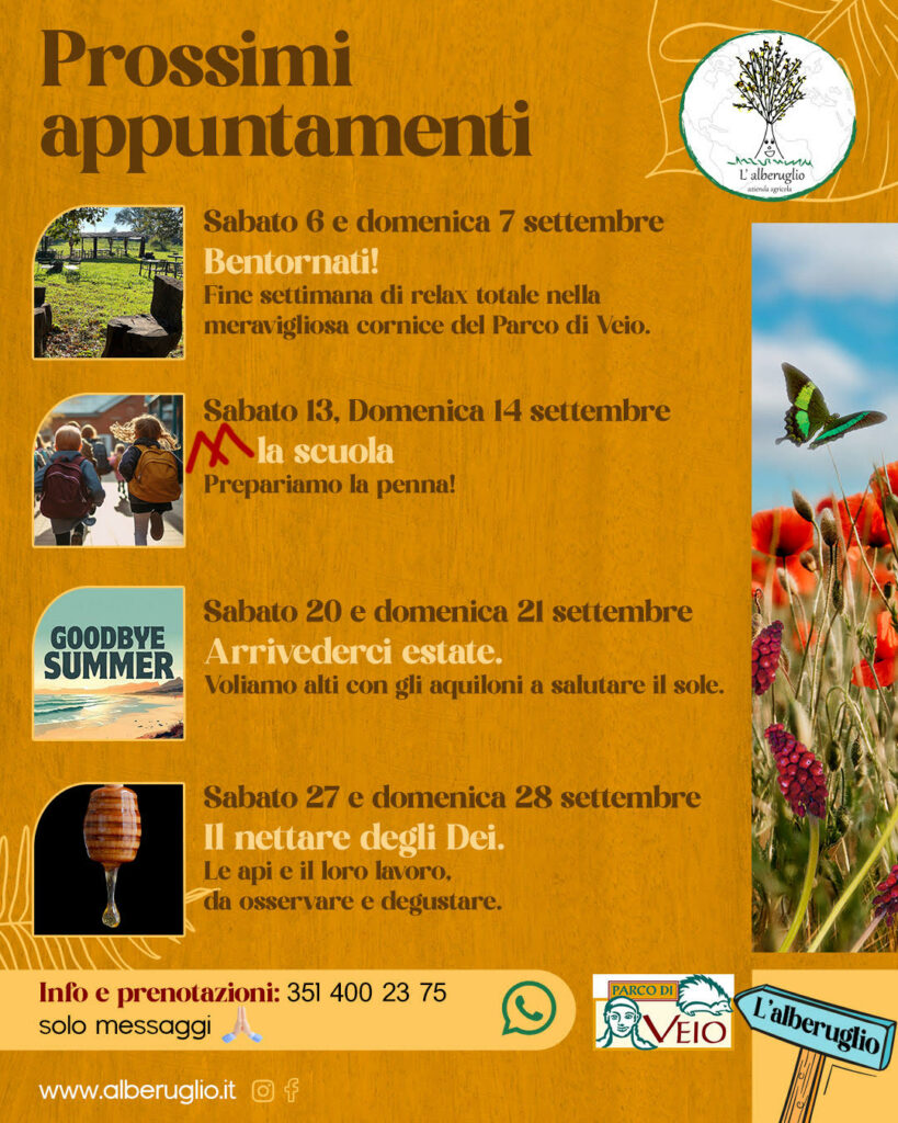 prossimi appuntamenti
